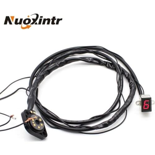 Nuoxintr Motorcycle Gear Display LED Digital Gear Indicator Motorcycle Display Shift Lever Sensor Gears for Benelli Bn302 BN300