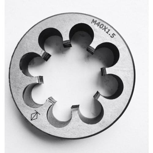 Free shipping of 1PC alloy steel made manual round Die M40*1.0/1.5/2.0mm for steel iron aluminum copper workpiece threading