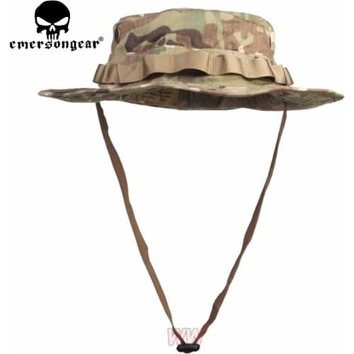 EMERSON Boonie Hat Military Tactical Army Hat Anti-scrape Grid Fabric camouflage hat multicam Hunting Caps EM8553