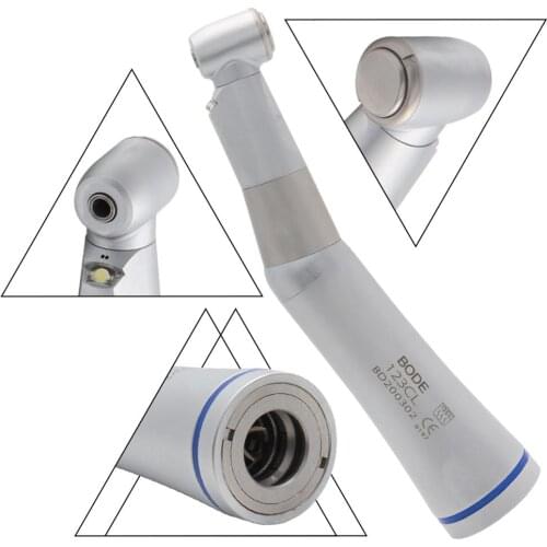 Dental LED Contra Angle Handpiece Low Speed Handpiece Inner Water Spray Self-powered Air Turbine