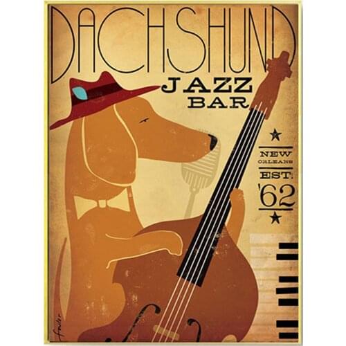 Animal Dachshund Printed Fabric 11CT Cross-Stitch Embroidery Full Kit DMC Threads Handmade Needlework Hobby Different