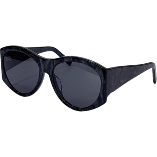 All-Match Round Women Men Sunglasses Acetate Frame Gradient Protection Lens Eyewear Oculos De Sol Feminino