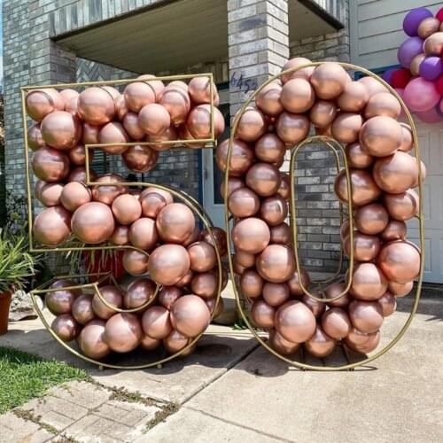 10inch 12inch Pearl Chrome Metal Balloons Rose Gold Balloon Arch Wedding Supplies Party Decor Metallic Air Globos
