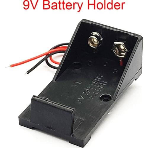 9V Battery Clip Holder 9V Battery Case 9V Battery Box With Wire Leads DIY