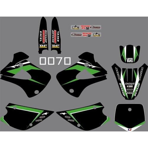 3M 0070 motorcycle Team Graphic Decal Stiker Kits for Kawasaki KX85-100 1998-2013 dirt bike sticker for Kawasaki KX85