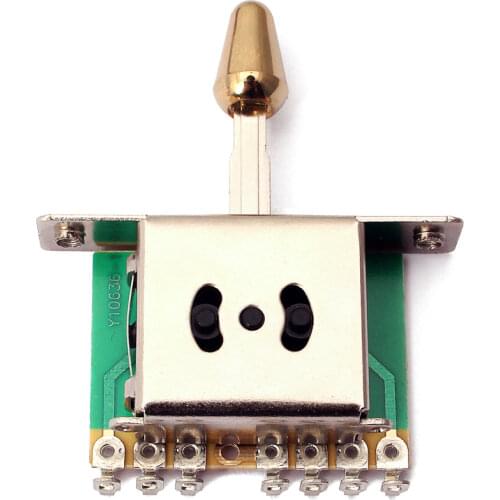 5 Way Pickup Selector Switch with gold Tip for Stratocaster Electirc Guitars
