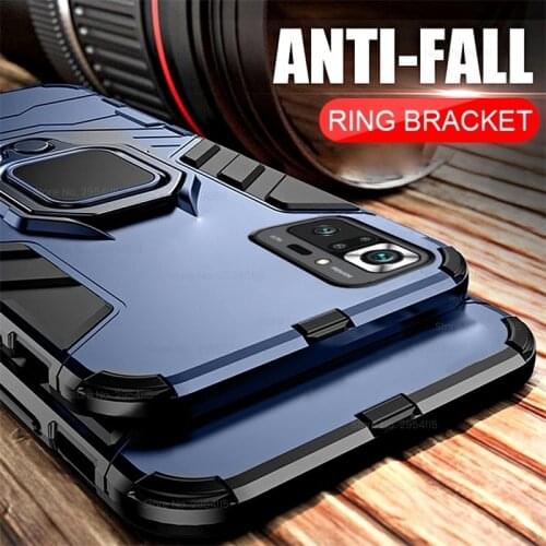Armor Shockproof Case For Redmi Note10 Pro Ring Stand Silicone Phone Cover for Xiaomi Redmy Readmi Redmi Note 10 Pro Coque Fudna