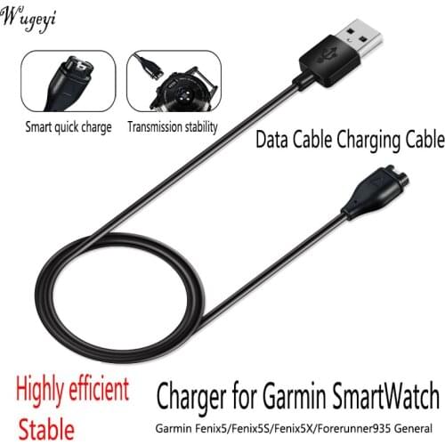 For Garmin Fenix 5 5S 5X Plus Forerunner 935 945 245M 45S Charge Line USB Cable Fenix 6s 6X Watch Chargers