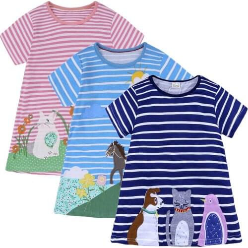 Cotton Baby Dress Summer Baby Girl Clothing Fashion Children Dresses Roupas Bebe Infant Baby Jumpsuits Kids Girl Costume