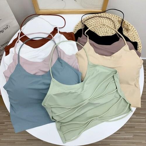 HELIAR Women Cotton Halter Crop Tops Underwear Sexy Tank Tops Womens Basic Camis Tube Top lingerie Y2K Crop Tops Women Summer