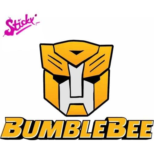 STICKY Bumblebee Badge Brand Car Sticker Decal Decor For Motorcycle Off-road Laptop Trunk Guitar