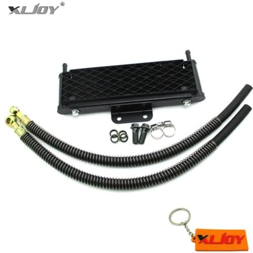 M10x1.25 High Flow Radiator Oil Cooler For 125cc 140cc 149cc Pit Dirt Bike SSR CRF KLX IMR YCF SDG Apollo