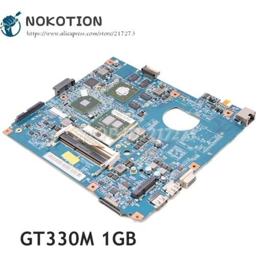 NOKOTION Laptop Motherboard For Acer aspire 4741 4741G HM55 DDR3 GT330M 1GB JE40-CP MB 48.4GY02.021 MBPV201002 MB.PV201.002