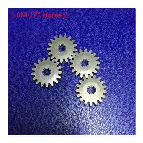 10pcs iron mini gear 1.0 modulus 17teeth Motor Accessories Metal Gear inner diameter 4.2mm