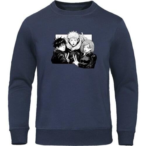 Gojo Satoru Printing Mens Sweatshirts Fashion Autumn Pullovers Japan Anime Clothing Funny Streetwear Hoodies Sweatshirts Male