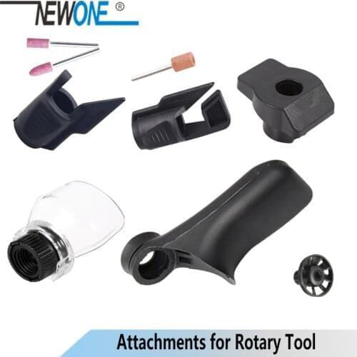 NEWONE Rotary Tool Attachments 2pcs/set Dremel Accessories Saw Sharpening Dust Blower Fan Shield Grinding Guide