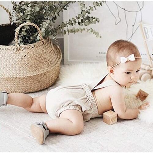 2021 new arrival Baby Summer Clothing Newborn Infant Baby Boy Girls Bodysuit Jumpsuit Corduroy Clothes Backless Outfits