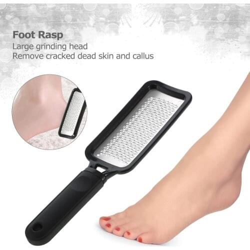 Pedicure Foot File Eelt Remover Voet Schraper Draagbare Rasp Colossal Durable Stainless Steel Dry Feet Grinding Tools Skin Care