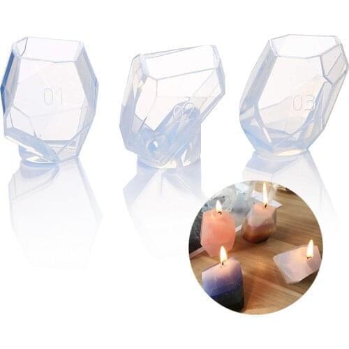 Irregular Silicone Candle Mold Gypsum Aromatherapy Abnormity Candle Stone Cutting Molds DIY Ornament Decoration