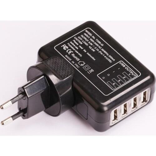 Universal 2.1A 4 Port USB Charger Wall Charger USB Travel Plug Phone Charger For iPhone For Samsung For Huawei HTC LG etc