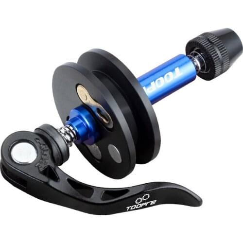 TOOPRE Bicycle Chain Fixer Holder Roller for MTB Road Bike Dummy Hub Tensioner Tool Portable Quick Release Cycling Kit