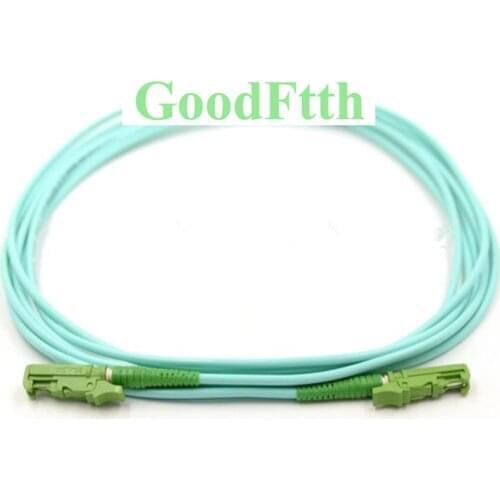 Fiber Patch Cords E2000/APC-E2000/APC OM3 Simplex GoodFtth 1-15m 6pcs/lot
