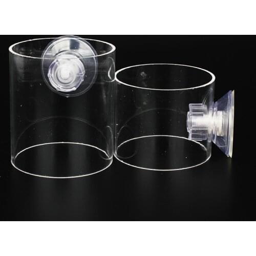 1 pcs acrylic aquarium feeding circle fish tank fish food feeder fish bowl feeding ring high quality