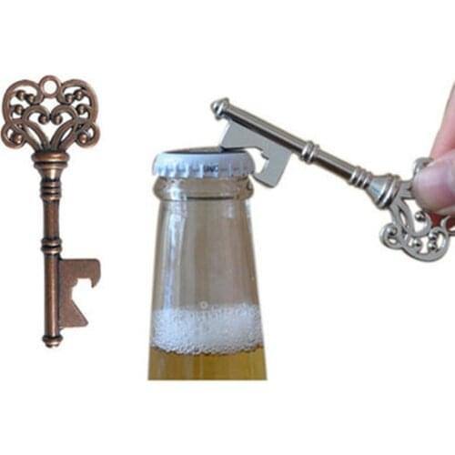 1PC Retro Metal Portable Key Beer Bottle Opener Ring Bar Hangings Keychain for Wedding Party Flower Pattern Bottle Opener