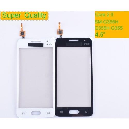 10Pcs G355 For Samsung Galaxy Core 2 II SM-G355H G355H G355 G355M Touch Screen Panel Sensor Digitizer Glass Touchscreen NO LCD