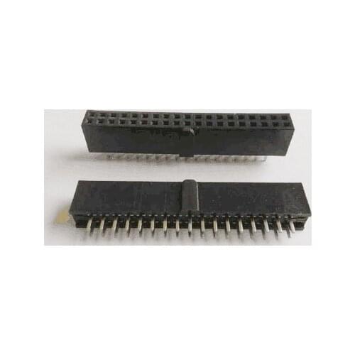 1000pcs 0.100" 2.54mm 2x19P 38 Pin Female Header Dual Row Pin Header Through Hole First 2 Pin Last 2 Pin Empty 2x17