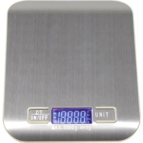 5/10kg Household Kitchen Scale Electronic Food Scales Diet Scales Measuring Tool Slim LCD Digital Electronic Weighing Scale XNC