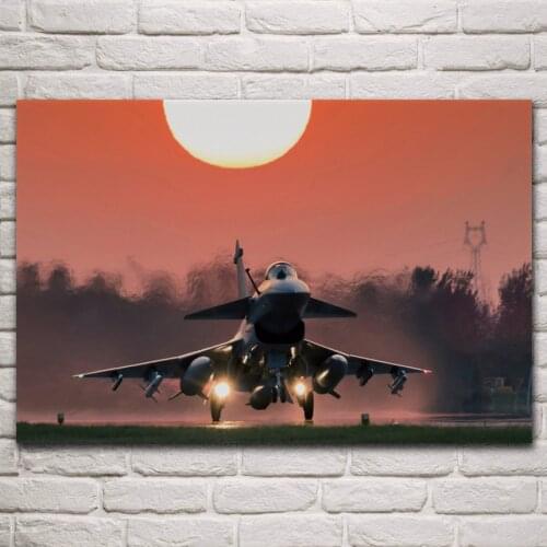 Chengdu j 10 firebird aircraft takeoff vigorous dragon fighter living room home wall art decor wood frame fabric poster KP084