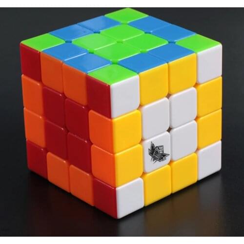 Cyclone Boys 4x4x4 Magic Cube Puzzle Cubes Cubo Square Puzzle No Sticker Rainbow Gifts Educational Toys for Children