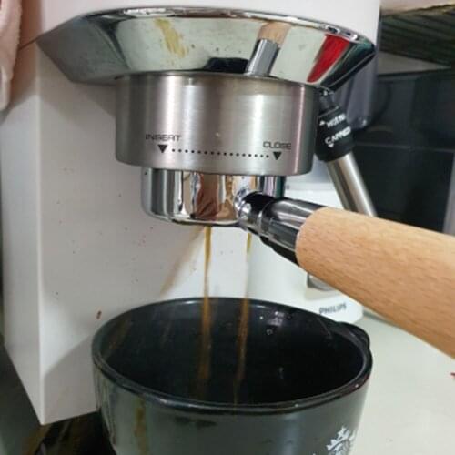 51mm Coffee Machine Bottomless Filter Holder Coffee Maker Parts for Delonghi Filter Pour Over Dripper Strainer Coffee Tool