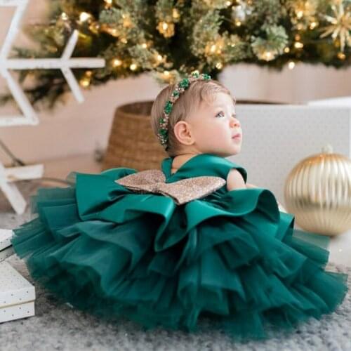 New Childrens Clothing, Infant Dress, Baby One-year-old Party Wedding Dress, Princess Tutu Skirt, Girls Lace Flower Girl Dress