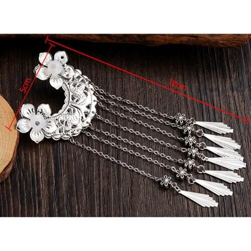 MagiDeal Traditional Chinese Long Tassel Alligator Hairpin Hair Clip Hair Jewelry