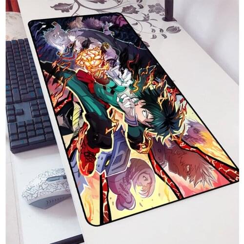 My Hero Academia Mouse Pad Gamer Mat Game Computer Desk Padmouse 900x400mm Mats Anime Girl Gaming Lock Edge Mouse Mousepad