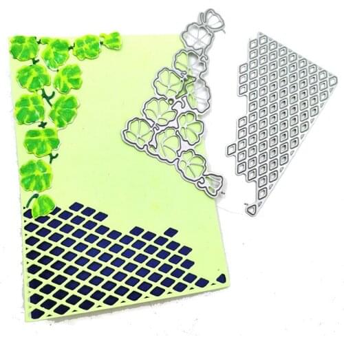 Leaf Grid Shape Metal Cut Dies Stencils for Scrapbooking Stamp/Photo Album Decorative Embossing DIY Paper Cards