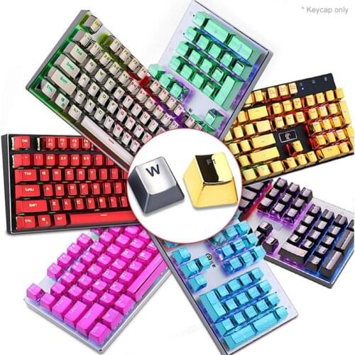 104 Keys PBT Backlight Mechanical Keyboard Keycaps Replacement Kit for Cherry MX Backlight Solid Color Keyboard Accessory Keycap