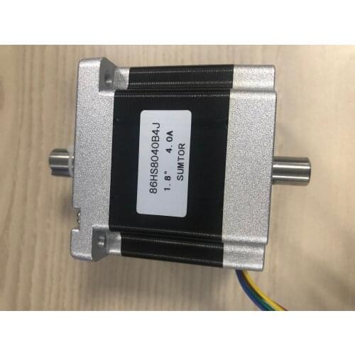 NEMA 34 Dual output Shaft Stepper Motor 4 N.m 4A Body Length 80 mm CE ROHS Nema 34 Stepper Motor