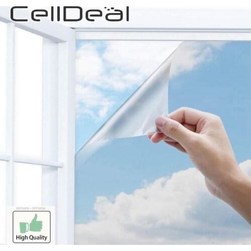 CellDeal Multi Width Length One Way Mirror Window Film Self Adhesive Reflective Privacy Glass Tint Heat Control Solar Film