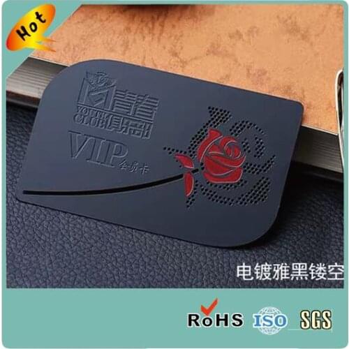 Wholesale Custom Name Laser Cut Metal Business Card
