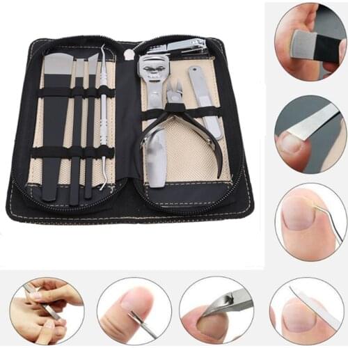Pedicure Foot Files Rasp Callus Toe Cuticle Foot Skin Shaver Shaver Remover Tool Nail File Set With Cleaner Brush