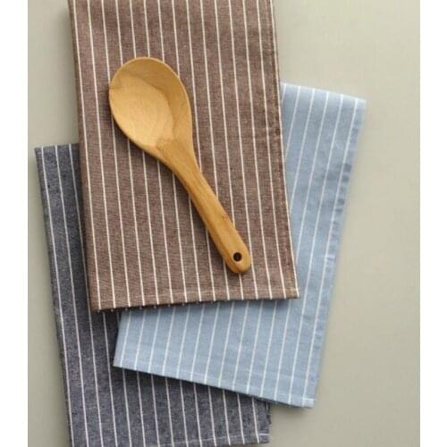 1pc 40x60cm Strips Table Napkin 100% Cotton Kitchen Towel Tea Towel Dish Mat Pads