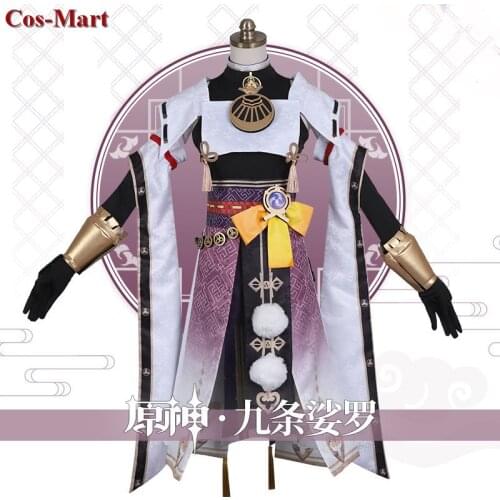 Hot Game Genshin Impact Kujou Sara Cosplay Costume Fashion Combat Uniform Female Activity Party Role Play Clothing S-XL