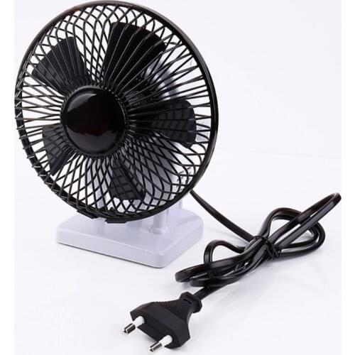 Universal EU Plug AC 220V 2 Speed 13W Air Circulator Electric Fan Table Fan 5-inch Desk Fan Personal Fan