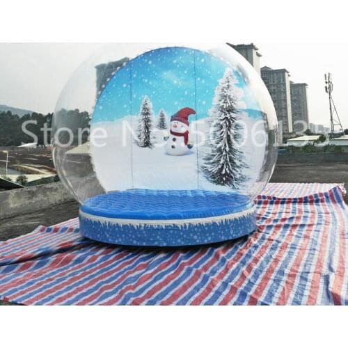 Christmas Inflatable Snow Globe Photo Booth Human Size 2M,3M,4M Snow Globe For Christmas Decoration Advistising Christmas Yard
