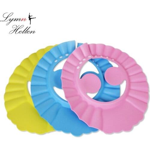 New Baby Kids Shampoo Cap thicker Adjustable EVA Foam Bath Shower Cap Hat water Wash Hair Shield Squishy shower protect Toys