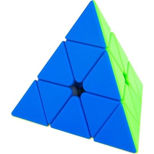 MoYu MeiLong Pyramid 3x3 Game Speed Magic Cube Childrens Puzzle Black Stickerless 3x3x3 Kids Educational Toys Children Gifts