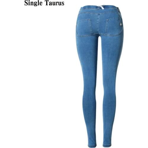 Super Elastic Skinny Jeans Women Low Cut Push Up Jeans Streetwear Blue Spodnie Damskie Cotton Denim Vaqueros Mujer 2020